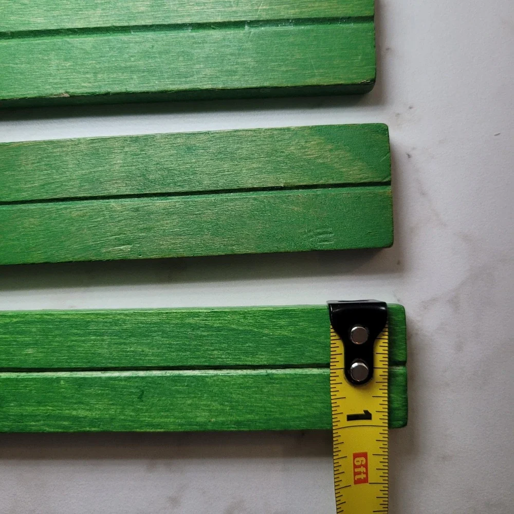 Vintage Lincoln Logs Green Flat 6 Inch‎ Small Roof